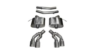 Cadillac CTS Performance Exhaust - Rear - CORSA Performance - Axle-Back Xtreme with Dual Rear Exit - Polished - `16-`19